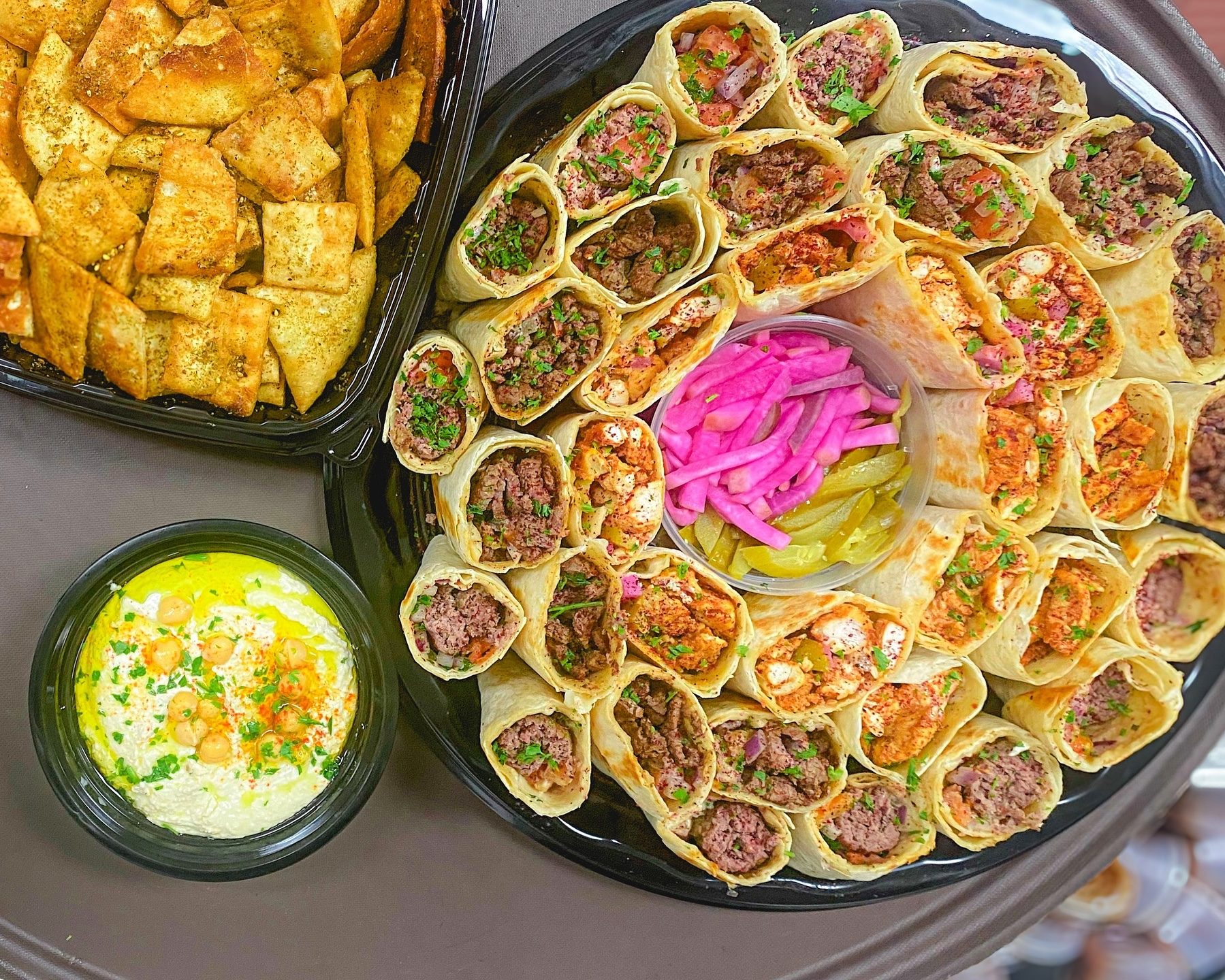 Rolled Pita or Tortilla Sandwiches