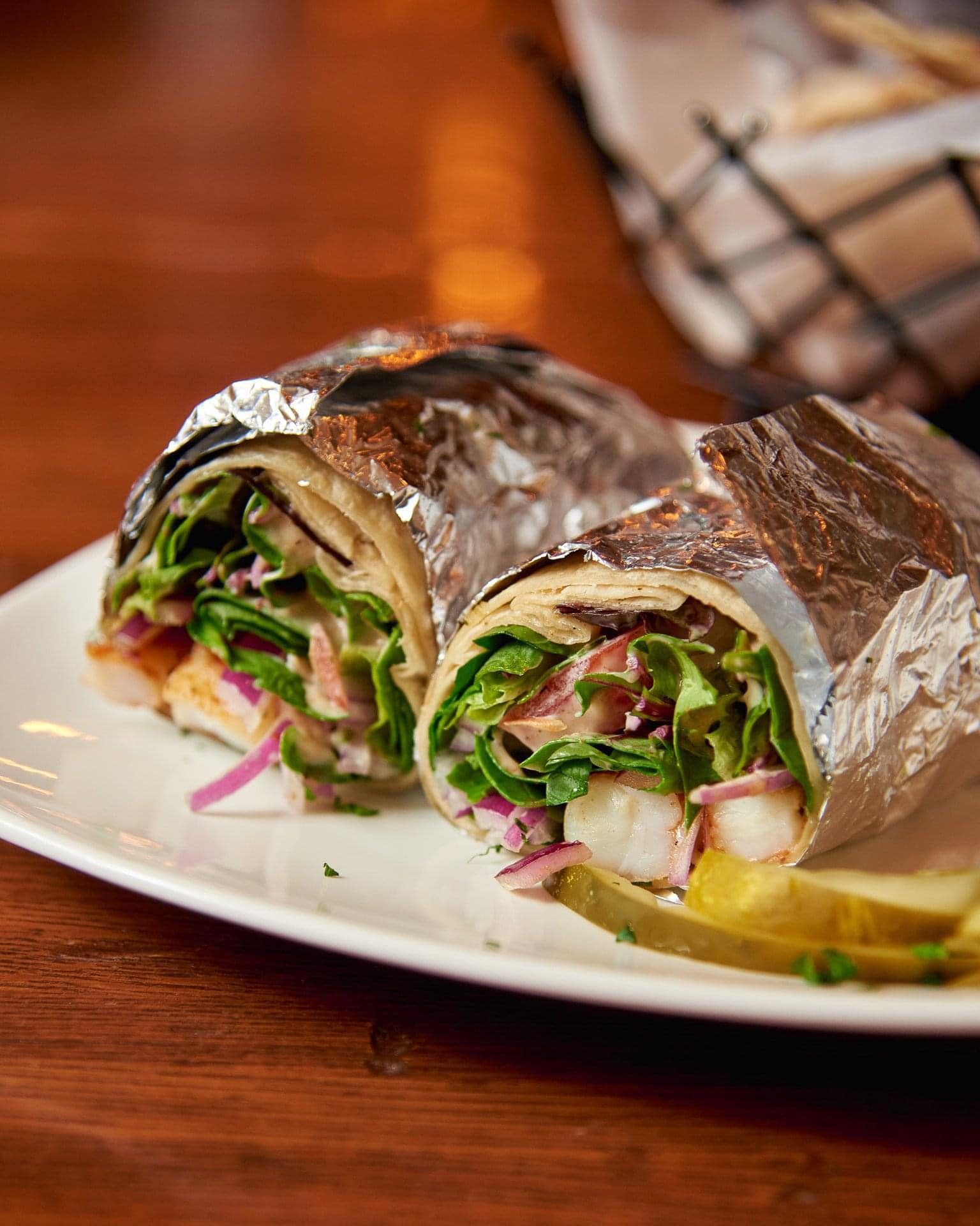 13. Cajun Shrimp Wrap